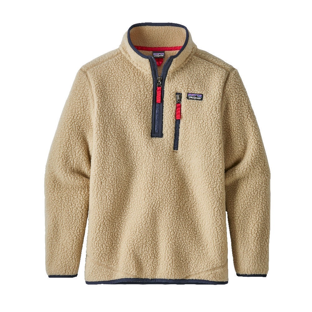 Patagonia Retro Pile Half Zip Tan